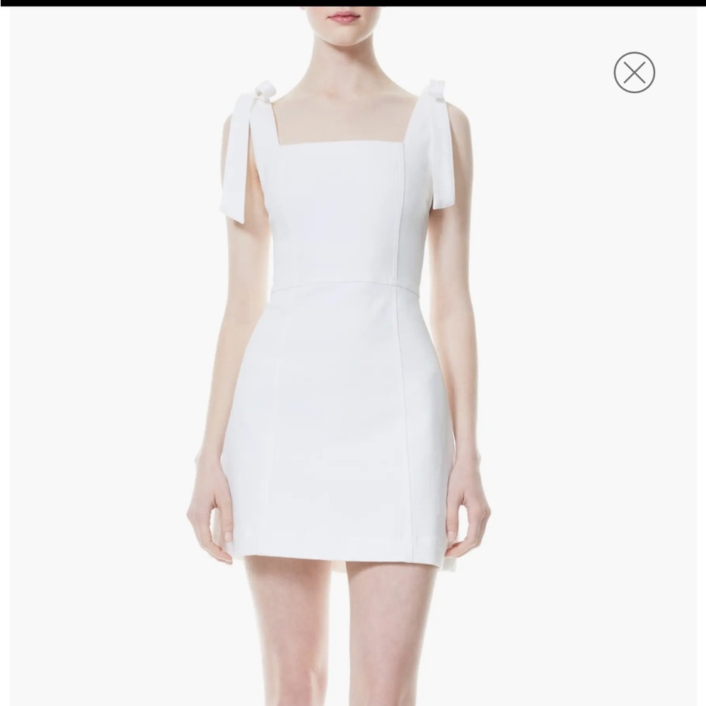 Alice + Olivia White Denim Dress